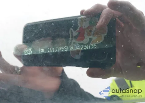 2013 Chevrolet Sonic Ls Auto из США, поврежденный, VIN 1G1JA5SH8D4231155